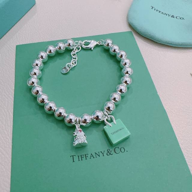 蒂芙尼手链 Tiffny&Co. 专柜精工银版本 明星同款 复古做旧风 原版复刻 纯手工打造 ～正品开模潮流时尚必备 男女均可佩戴 情侣款同款 摇滚朋克银风格
