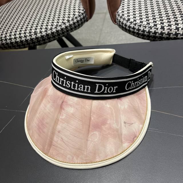 Dior 迪奥2025新款朵澜时尚国风空顶帽女新款大檐新中式防晒帽夏天遮阳防紫外线帽子