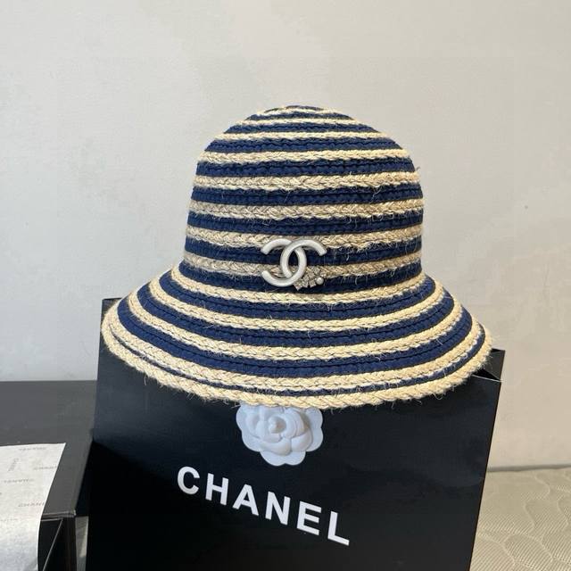 Chanel香奈儿针织渔夫帽，头围57Cm