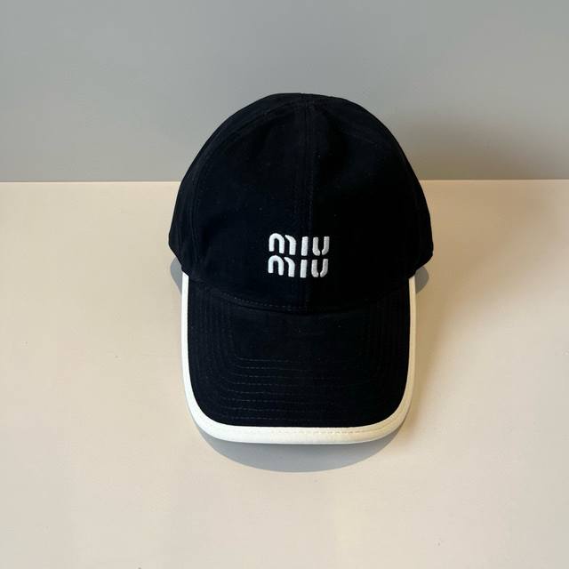 谬谬Miumiu 原单春夏新款棒球帽，正品开模订制，原版做工细致质量超赞！