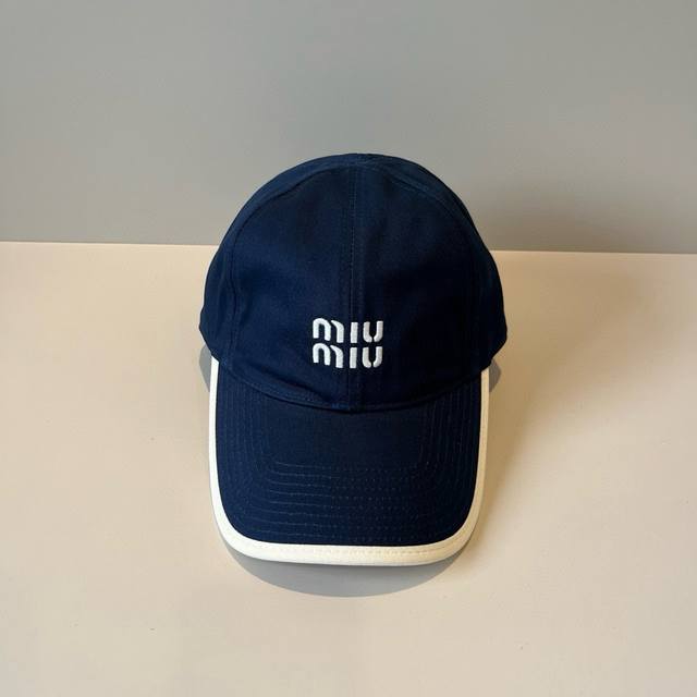 谬谬Miumiu 原单春夏新款棒球帽，正品开模订制，原版做工细致质量超赞！