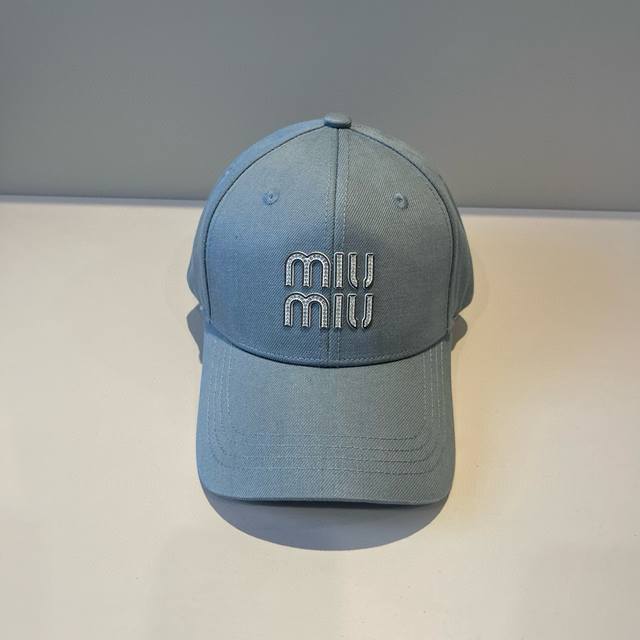 谬谬Miumiu 原单春夏新款棒球帽，正品开模订制，原版做工细致质量超赞！