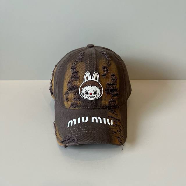 谬谬Miumiu 原单春夏新款棒球帽，正品开模订制，原版做工细致质量超赞！