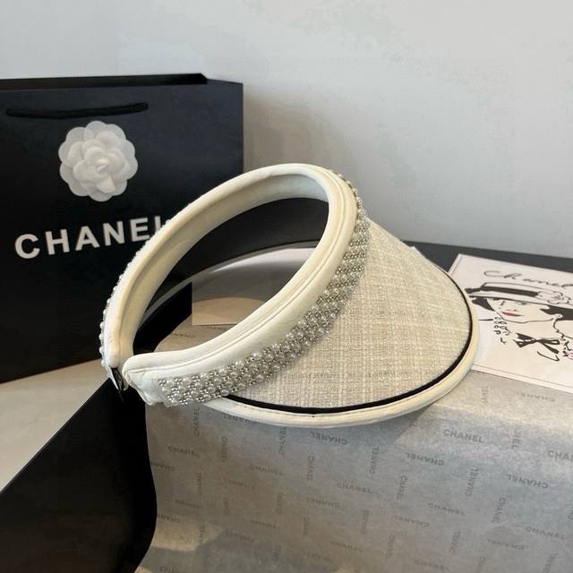 特 Pchanel香奈儿珍珠发箍，遮阳帽