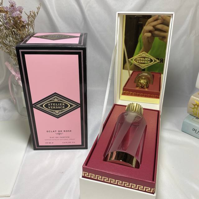 专柜品质范思哲 新款粉瓶玫瑰香水 Ml，高档木盒包装