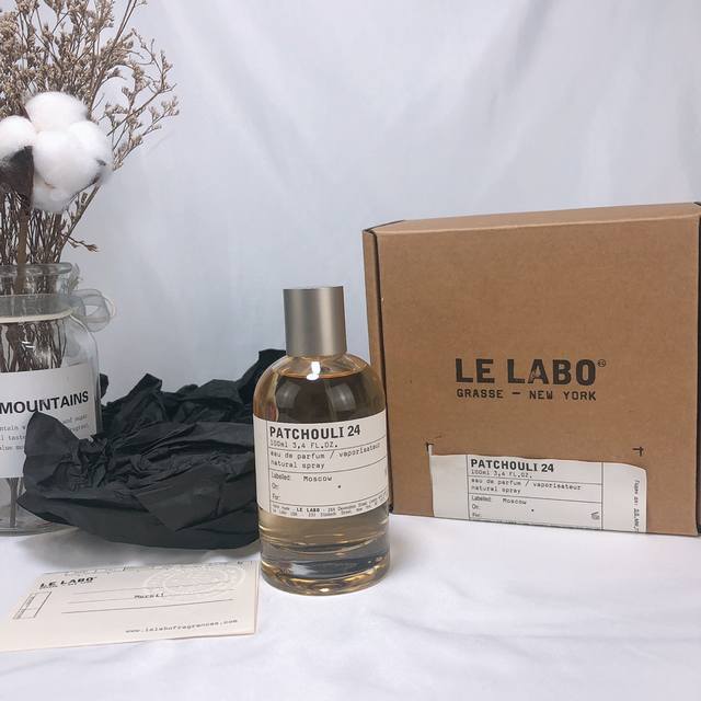 专柜品质Le Labo香水实验室 Patchouli广藿香 24号 Ml香调：木质甘苔桦木+广藿香+安息香。开篇清苦，再而有烟熏感，尾调渐暖，圆润