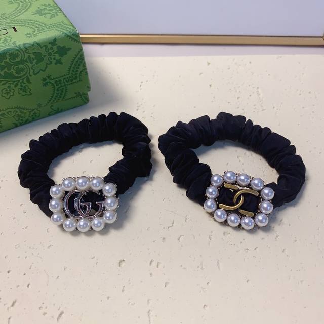 Chanel小香Gucci古驰珍珠Logo皮筋发圈气质百搭小仙女必入单品 宝藏款 闭眼入推荐款 单个