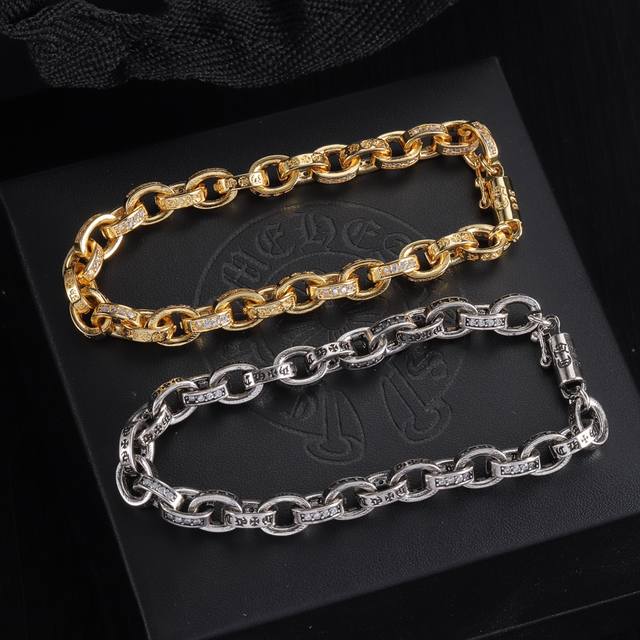 Chrome Hearts克罗心手链码数：16-18-20Cm