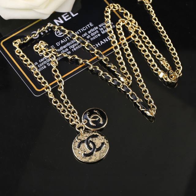 小香 Chanel 新款滴油项链 专柜同步上新 双C精工打造原版一致黄铜材质