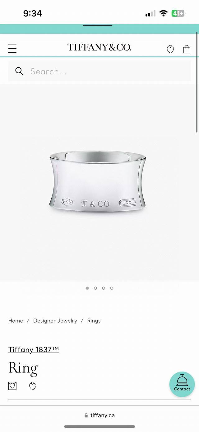 Tiffany 蒂芙尼戒指 简约大气百搭 潮流单品 全新升级版 戒指码数 67891011 V金镀铂金层 非常不错的款式推荐这款 搭配设计多元素每一层设计每款都
