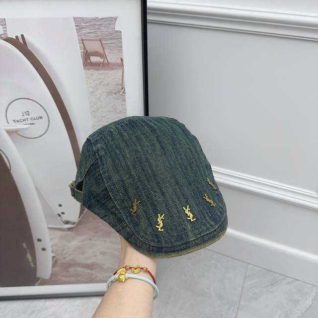 Ysl 牛仔新款前进帽 黑金系列 甜酷十足