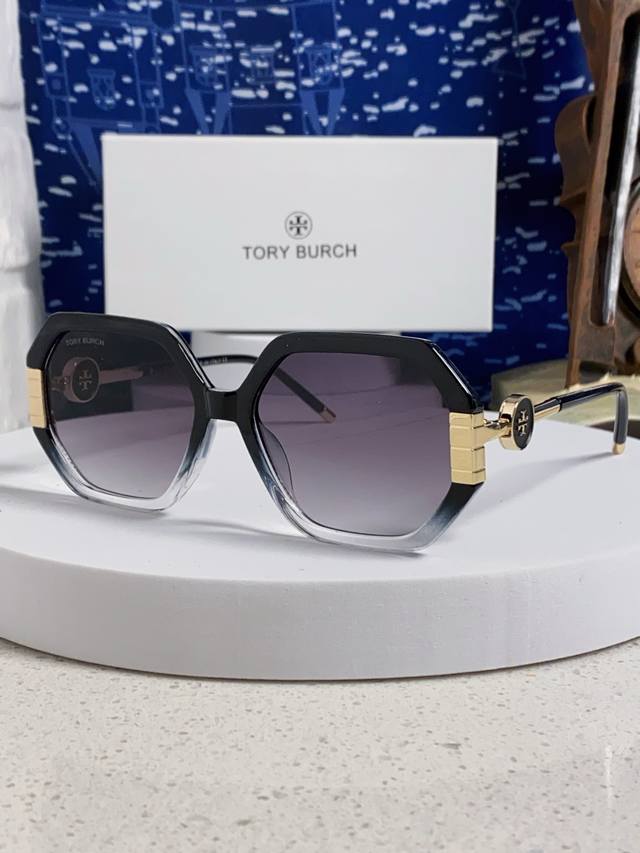 Tory Burch托里伯奇 2025欧美时尚个性前卫防紫外线多边形舒适洋气太阳眼镜高级感墨镜
