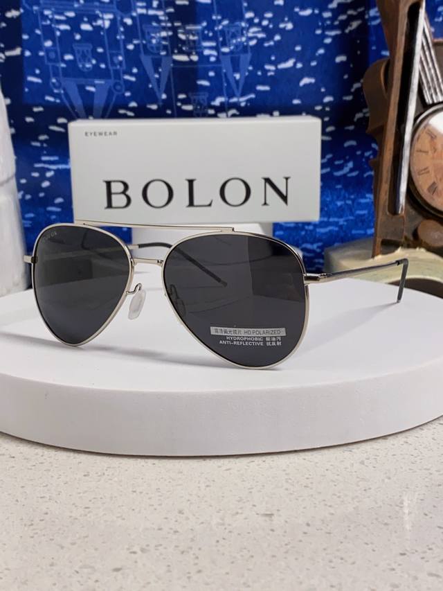 Bolon暴龙 2025新款眼镜男士墨镜开车专用太阳镜官方 超酷蛤蟆框 驾驶偏光镜片