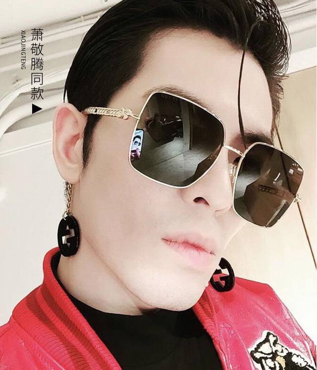 G家萧敬腾 鹿晗 倪妮 同款 ~原版高品质终于出货 好东西真是不怕迟，原版三色 每一处细节都可以品鉴 追求代购级别 Gucc* 古*驰 Gg0724S 认准首批