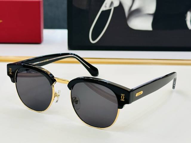 原版Cartie* 卡家 太阳镜 Ct0366S Size：52口21-145 电镀工艺精湛大牌品 X戴起来气质十足