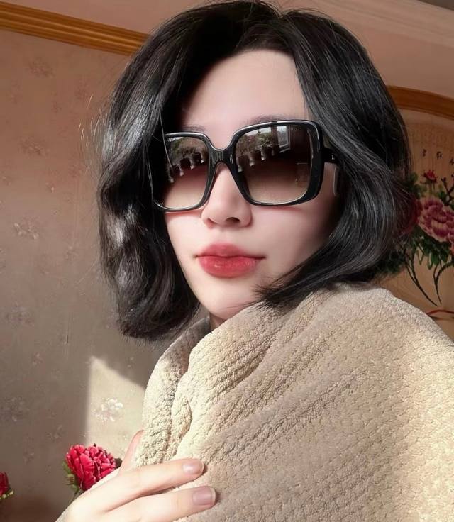 Gucci古奇 墨镜男女经典时尚方框Ins防紫外线太阳眼镜男Gg0638Sa