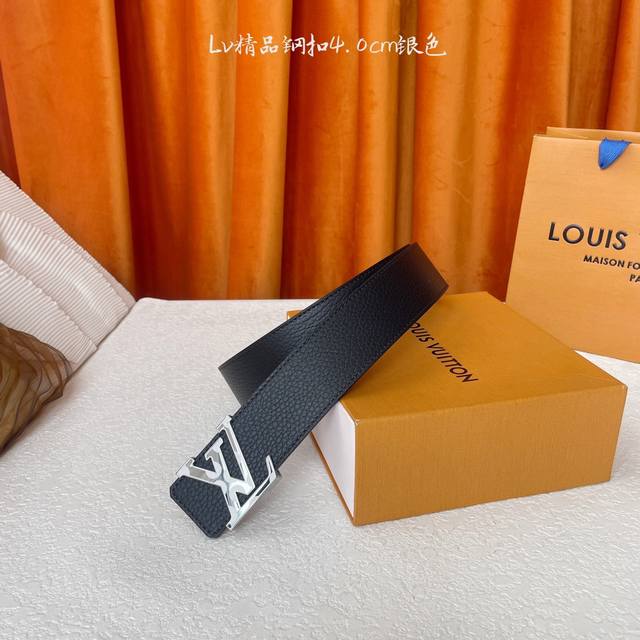 Louis Vuitton驴牌 ：顶级品质，经典压花面原版平纹底，搭配精品钢扣，精工制作，细节看图，实物拍摄，高端奢华，宽度4.0Cm 顶级