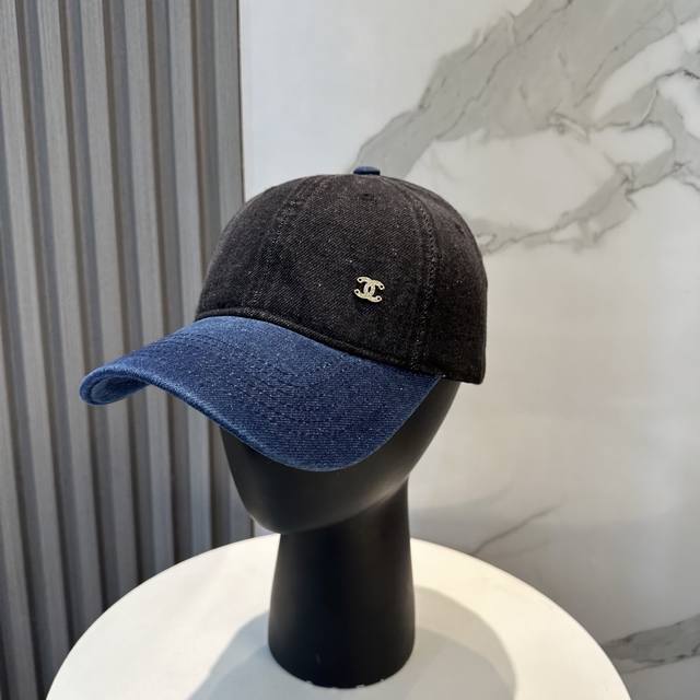 Chanel 香奈儿 专柜新款原单洗水牛仔棒球帽，订制立体Logo精致无暇！原厂品质，独家实物拍摄。
