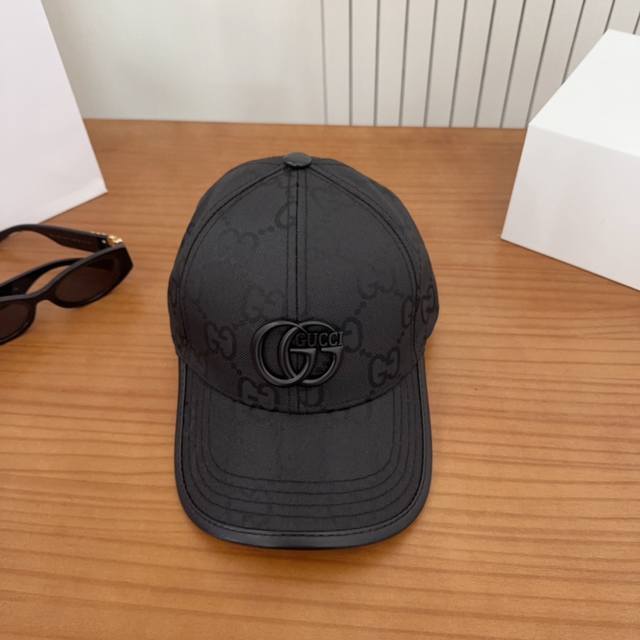 古奇Gucci 专柜新款棒球帽，简单大方 男女通用遮阳帽