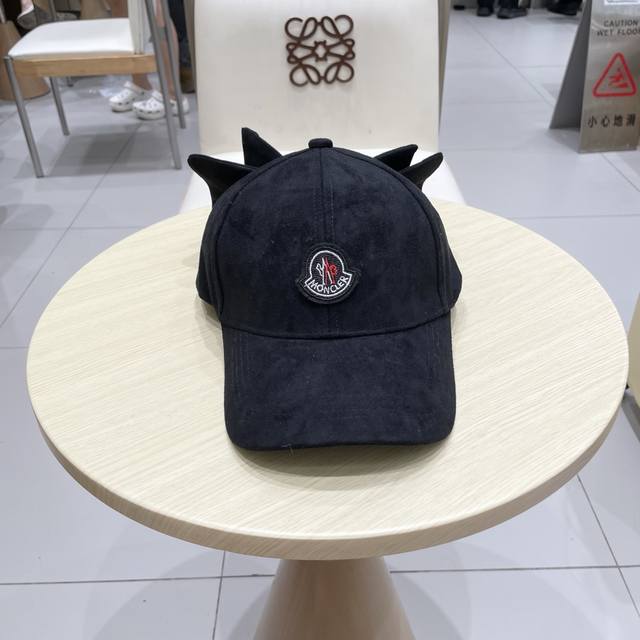 蒙口Moncler2025新款大蝴蝶结棒球帽子女甜美可爱百搭减龄硬顶鸭舌帽显脸小