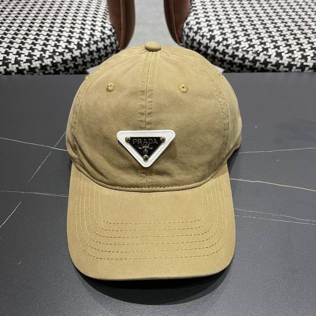 Prada 普拉达 2025新品棒球帽 时尚潮流，高端做工！非一般的品质，细节看实拍哦