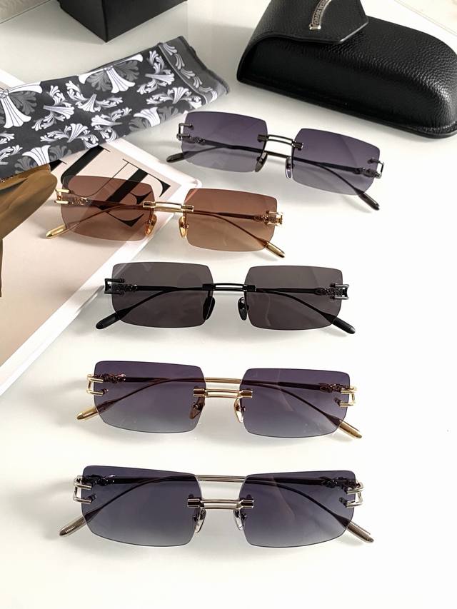 Chrome Heart 3.0加厚高清內镀蓝膜镜片 质感满满 Lordie Size:58-17-150