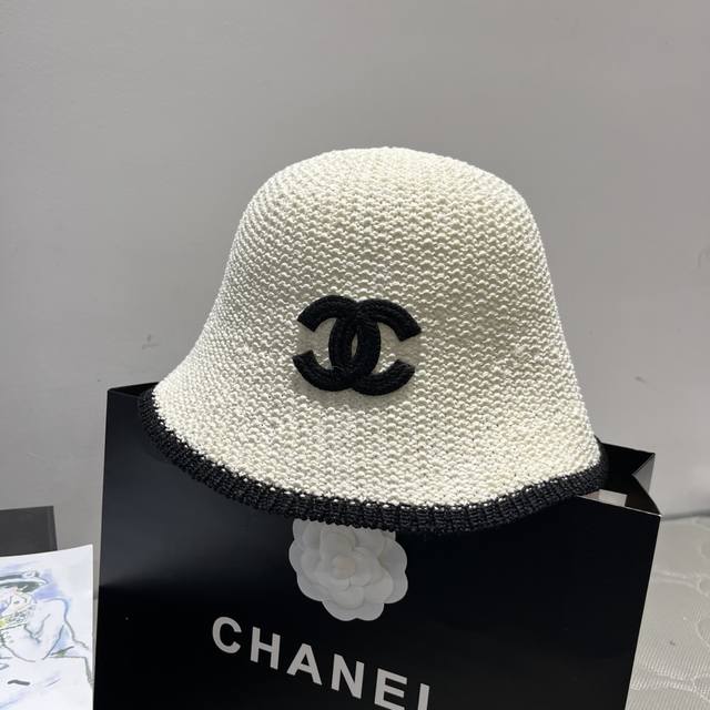 Chanel香奈儿针织渔夫帽，头围57Cm