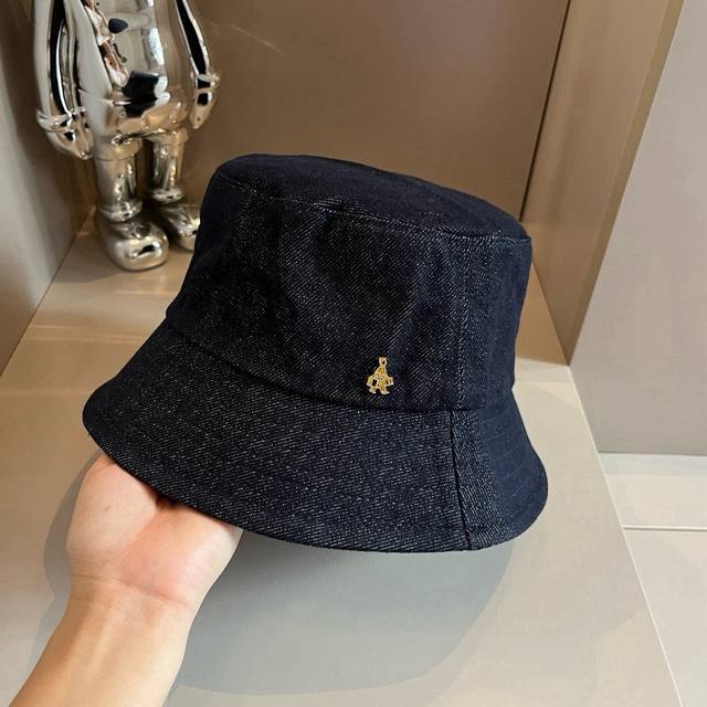 Prada普拉达牛仔新款渔夫帽