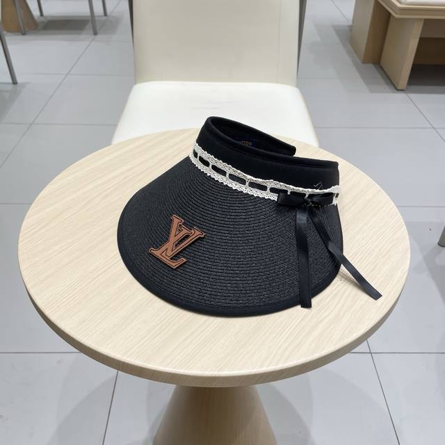 Lv路易威登 2025夏季新款男女款遮阳帽空顶帽，大牌出货，超方便！好搭！出街必备