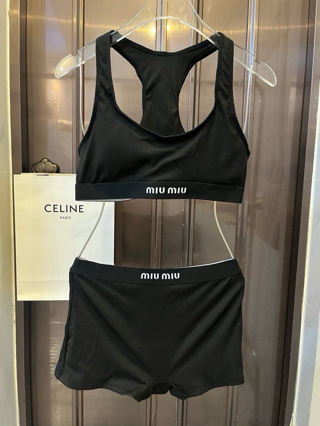 缪缪Miumiu新款针织比基尼 泳装套装，S M Lxl