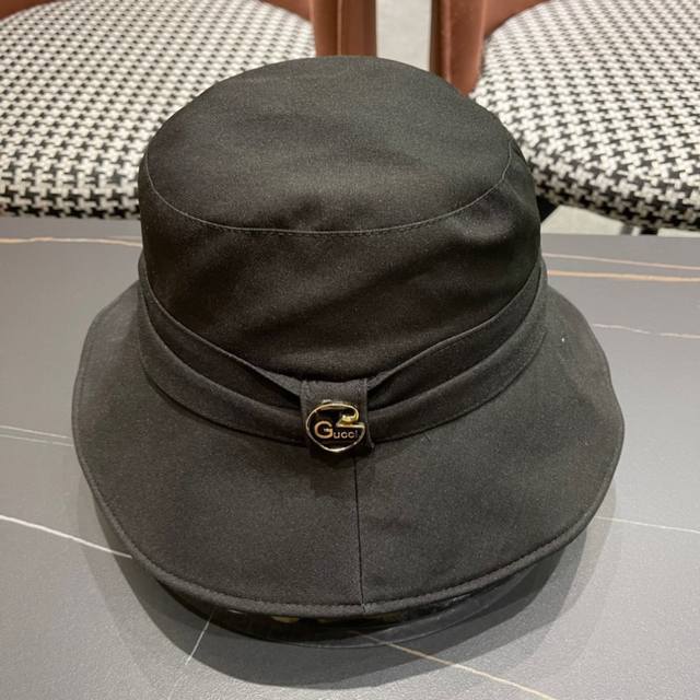 Gucci古奇 新款韩版百搭遮脸防晒帽户外渔夫帽