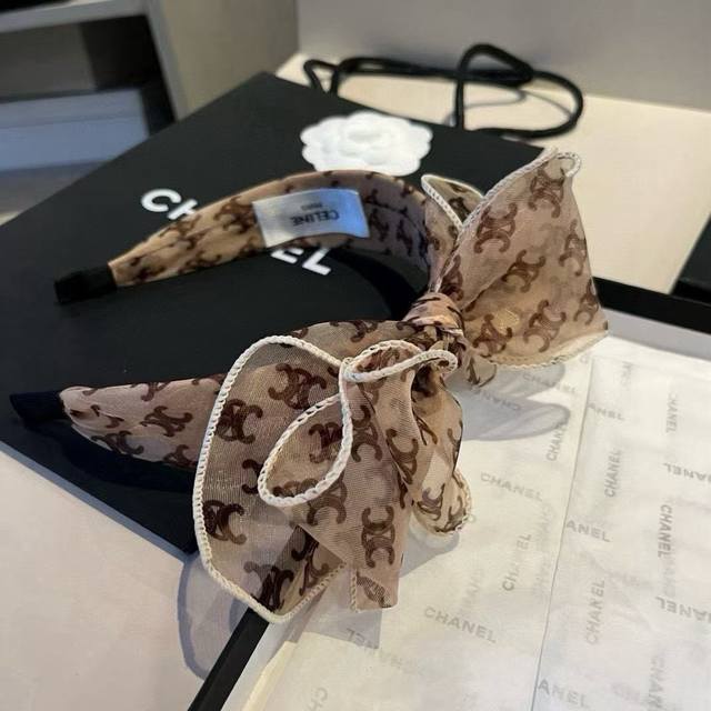 Celine赛琳蝴蝶结发箍