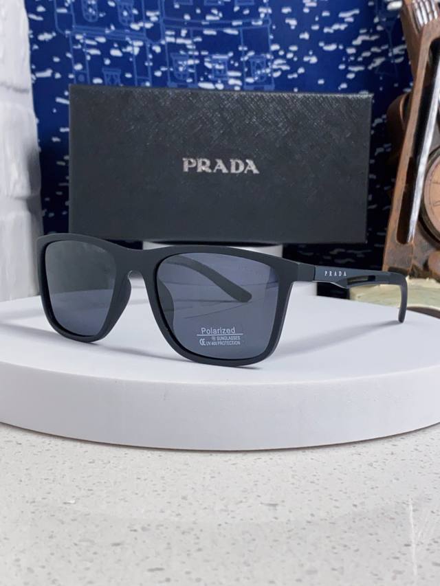 Prada普拉达 2025新款潮牌马拉松偏光彩色环保防紫外线男女网球跑步Uv个性开车眼镜