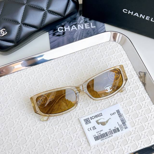 Y2K墨镜 经典圆形双C Chane* Mod：9522 Size：56-18-137