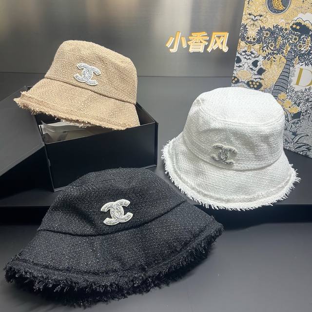 特价 配防尘袋. Chanel香奈儿 2025新款流苏渔夫帽，可折叠遮阳又好搭配，出街旅行单品