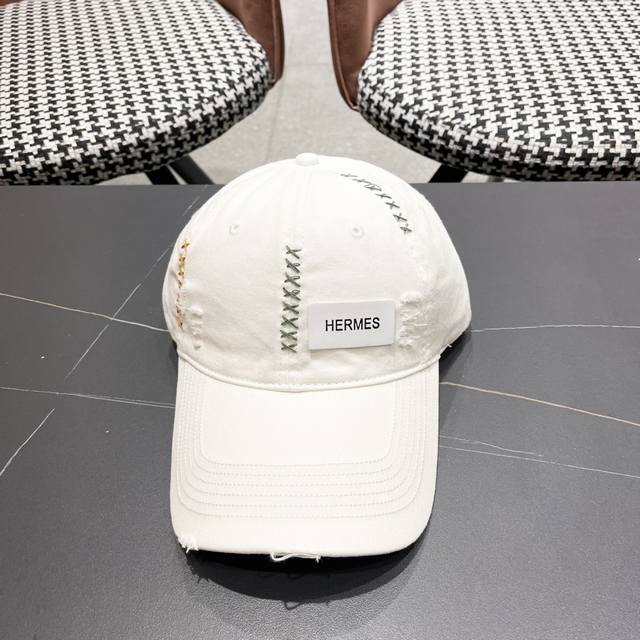 爱马仕 Hermes 2025新款棒球帽，新款鸭舌帽，男女通用，头围57Cm