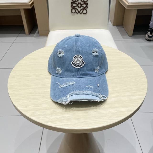 蒙口Moncler新款牛仔棒球帽，时尚炸街单品，风格很Ok，网红.时尚博主的最爱！高品质舒适透气，凹造型很好看