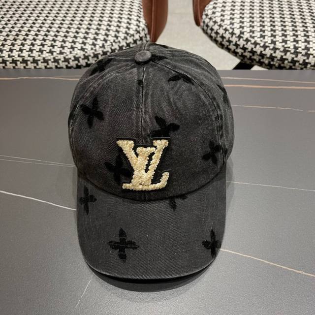 Louivuittonlv专柜新款路易威登家牛仔棒球帽，男女通用遮阳帽，