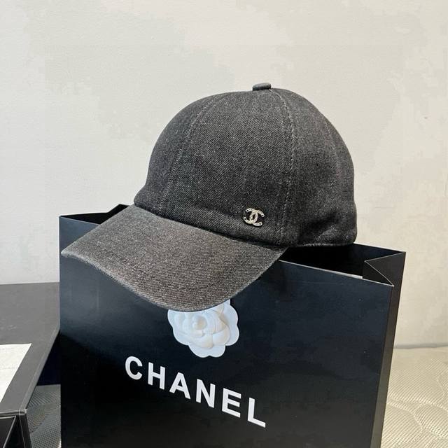 Chanel香奈儿牛仔鸭舌帽，25年专柜新款，头围57Cm