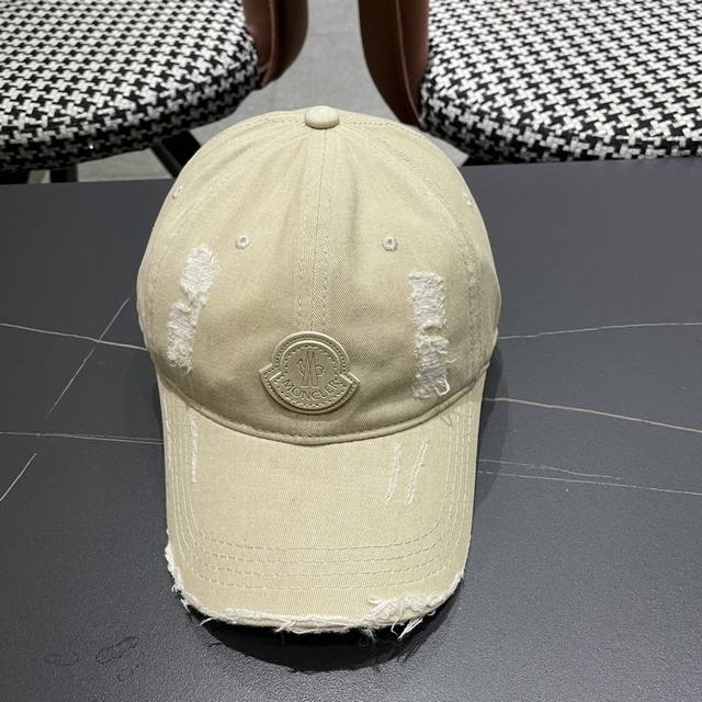 蒙口Moncler春款新款个性棒球帽，高品质透气性巨佳，四季佩戴款 高颜值时尚单品男女同款