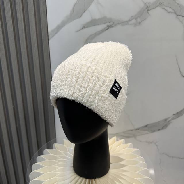 Miumiu缪缪爆款针织帽！太了，高弹面料 经典色系，男女同款哦