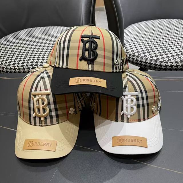 巴宝莉Burberry 官网同步上线 韩版新款英伦风定制款1:1原单品质 男女通用棒球帽 美邦工艺棉麻地质面料 高版品质质量