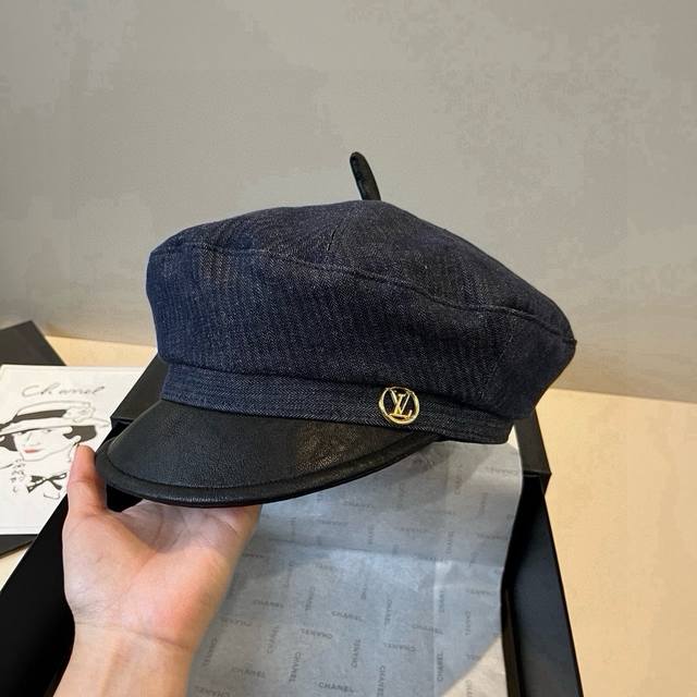 Lv新款鸭舌军帽，高级定制，头围57Cm