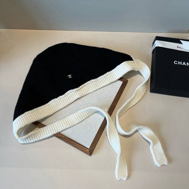 Chanel香奈儿香奶奶新款滑雪护耳帽，针织帽，官方款