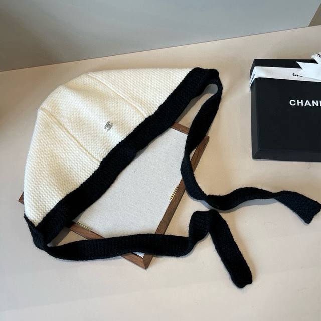Chanel香奈儿香奶奶新款滑雪护耳帽，针织帽，官方款