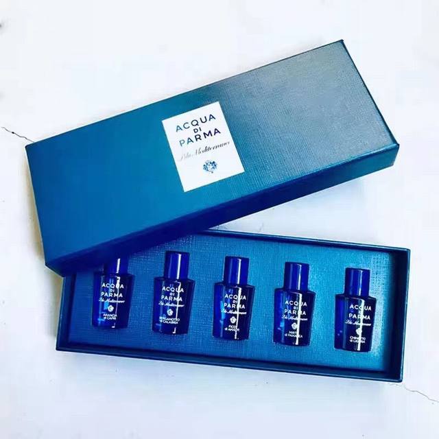 专柜品质 帕尔马香水小样5件套Q版礼盒装*5Ml