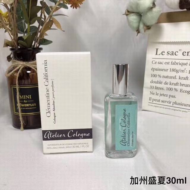 专柜品质 欧珑香水30Ml！味道：加州盛夏，情柚独钟 西柚天堂 ，无极乌龙，赤霞橘光，流金木香，阳光柠檬，战地鸢草。