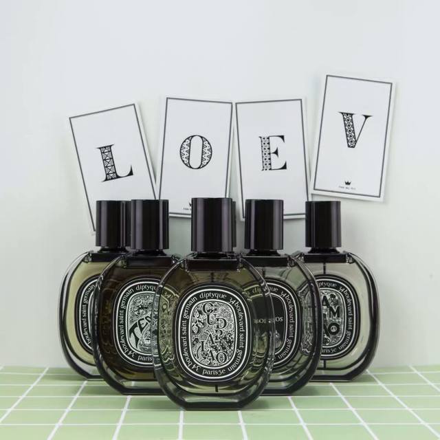 专柜品质 Diptyque 蒂普提克香水黑标淡香75Ml，5个味道 1 Tam Dao 檀道2 Do Son 杜桑3 Philosykos 无花果4L’Ombr
