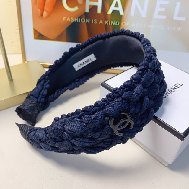 Chanel小香 Chanel发箍 宽版编织轻奢风发箍气质百搭小仙女必入单品名媛风十足～宝藏款 闭眼入推荐款 单个