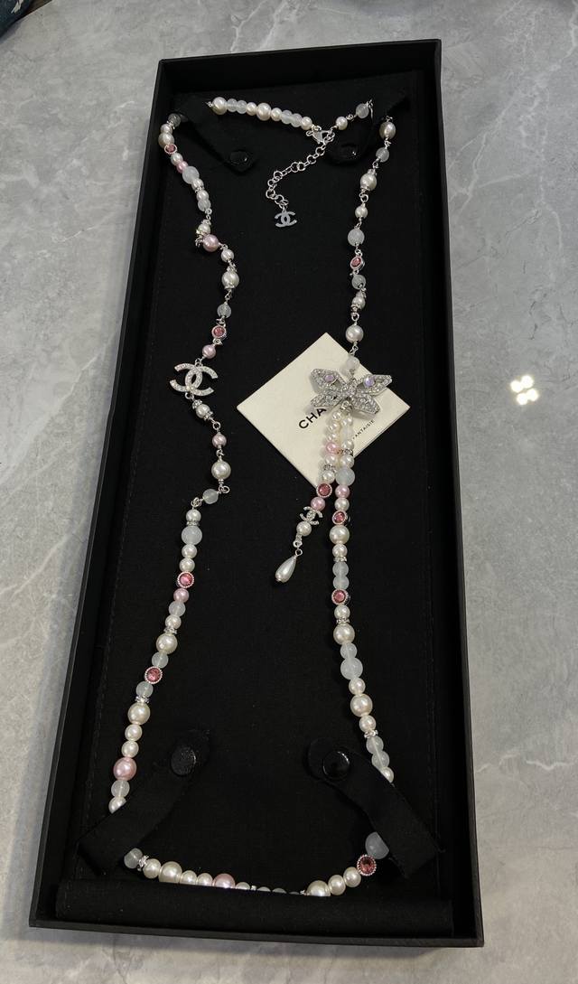 Gxm936 Ch Nel蝴蝶枪色毛衣链 25A高级手工坊系列非常重工